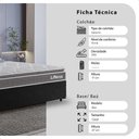 Ver imagem 2 de Cama Box Casal Preto + Colchão Life D33 Pillow Top Cinza 61x138x188cm - e - Shop Casa