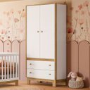Ver imagem 2 de Guarda Roupa Flora Quarto 5055 2 Portas e 2 Gavetas