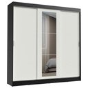 Ver imagem 2 de Guarda-roupa Casal Madesa Kansas 3 Portas de Correr com Espelho 3 Gavetas