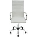 Ver imagem 3 de Kit 3 Cadeiras Eames Esteirinha Presidente Escritório Boston Eames Alta - Branca Branco