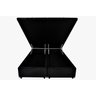 Cama Box Baú Queen + Colchão Ecoflex Molas Ensacadas Adorabile 158x198 - Suede Preto - 1