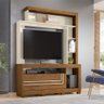 Home Estante Bonnet p/ Sala com Painel TV 52 Polegadas Nature/ Off White - Bela Móveis - 2