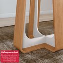 Ver imagem 5 de Mesa de Jantar Retangular 4 Lugares 120 Tampo Mdf/vidro Easy Pop Amendoa/off White