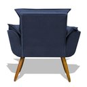 Ver imagem 6 de Kit 2 Poltrona Opala Decoração Sala Estar Azul Marinho