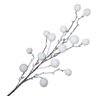 Galho Decorativo Pom Pom Branco 100cm 100cm - 3