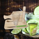 Ver imagem 4 de Kit Caipirinha Drinks Tábua Socador Bartender Personalizado