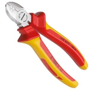 Alicate de Corte Diagonal para Desencapar Fios 6.1/2" / 160mm Isolado VDE Gedore 091899 091899
