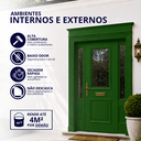 Ver imagem 2 de Tinta Esmalte Premium Brilhante Cor Verde Folha 225ml Baixo Odor Secagem Rápida Durín