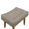 Puff Decorativo Quarto e Sala de Estar Suede Light Herrero:Capuccino - 4
