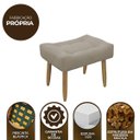 Ver imagem 6 de Puff Decorativo Quarto e Sala de Estar Suede Light Herrero:Capuccino