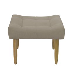 Puff Decorativo Quarto e Sala de Estar Suede Light Herrero:Capuccino - 2