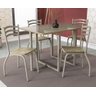 Conjunto Mesa com 4 Cadeiras Cmc909nk Linha Crome Combos Kappesberg Crome - 1