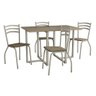 Conjunto Mesa com 4 Cadeiras Cmc909nk Linha Crome Combos Kappesberg Crome - 2