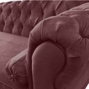 Ver imagem 3 de Recamier Sofá Divã Com Pés Retro 160X80 - Elã:Suede Marsala