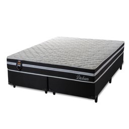 Cama Box Queen c/ Molas Ensacadas Durham Preto 158x198x60  - 7