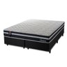 Cama Box Queen c/ Molas Ensacadas Durham Preto 158x198x60  - 7