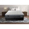 Cama Box Queen c/ Molas Ensacadas Durham Preto 158x198x60  - 2