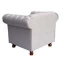 Ver imagem 5 de Poltrona Luiz Xv Chesterfield Capitone Corano Branco