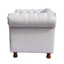 Ver imagem 3 de Poltrona Luiz Xv Chesterfield Capitone Corano Branco