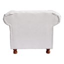 Ver imagem 4 de Poltrona Luiz Xv Chesterfield Capitone Corano Branco