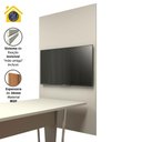 Ver imagem 4 de Painel de Tv P/ Sala de Reunião 195cm X 110cm Cz F5 Office Cor:cinza