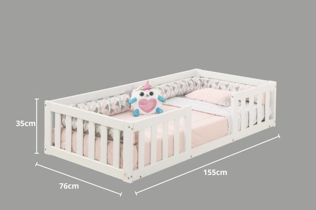 Cama Infantil Com Grade Bia Brancaa - 2