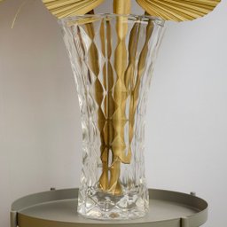 Arranjo Latânia Natural Desidratada no Vaso de Vidro | Formosinha - 2