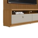 Ver imagem 6 de Estante Home Ripada 224cm Aloha para TV até 75 Nature/Off White G77 - Gran Belo