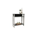 Ver imagem 4 de Aparador Mesinha, Mesa de Apoio, Mesa de Impressora Escritório, Sala, Cozinha. Cor: Branco e Preto