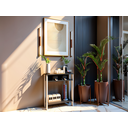 Ver imagem 1 de Aparador Mesinha, Mesa de Apoio, Mesa de Impressora Escritório, Sala, Cozinha. Cor: Branco e Preto