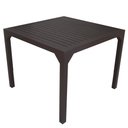 Ver imagem 2 de Conjunto de 4 Cadeiras e Mesa Quadrada 100x100 com Tampo Ripado em Alumínio - Área, Cozinha Trama Or