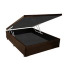 Ver imagem 1 de Cama Box Baú Casal Marrom Platinum Blindado Madeira 138x188x41