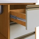 Ver imagem 6 de Balcão 2 Portas 3 Gavetas 120cm MDF Ibiza Multimóveis CR6026 Nature/Off White