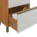Ver imagem 5 de Balcão 2 Portas 3 Gavetas 120cm MDF Ibiza Multimóveis CR6026 Nature/Off White