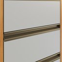 Ver imagem 7 de Balcão 2 Portas 3 Gavetas 120cm MDF Ibiza Multimóveis CR6026 Nature/Off White