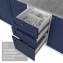 Ver imagem 7 de Armário de Cozinha Compacta 180 Cm Branco-azul Vik Madesa 04 Branco-azul