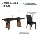 Ver imagem 4 de Conjunto Sala de Jantar Tampo de Madeira 6 Cadeiras Rustic/preto/oxford York Madesa