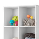 Ver imagem 3 de Organizador Brinquedos Estante 6 Nichos Montessoriana Branco