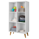 Ver imagem 1 de Organizador Brinquedos Estante 6 Nichos Montessoriana Branco