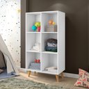 Ver imagem 5 de Organizador Brinquedos Estante 6 Nichos Montessoriana Branco