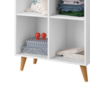 Ver imagem 2 de Organizador Brinquedos Estante 6 Nichos Montessoriana Branco