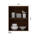 Ver imagem 3 de Armário para Cozinha 60 Cm 2 Portas Safira Luciane Móveis