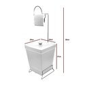 Ver imagem 2 de Lixeira com Suporte de Papel Higiênico - Stolf Branco