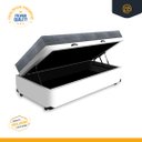 Ver imagem 2 de Cama Box Baú Solteiro Branca + Colchão Ortopédico D33 Ortobom Iso 100 78x188x60cm