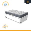 Ver imagem 3 de Cama Box Baú Solteiro Branca + Colchão Ortopédico D33 Ortobom Iso 100 78x188x60cm