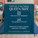 Ver imagem 7 de Conjunto Cama Casal Queen Size Melody Bordada 200 Fios Extra Macio - Ravena:azul