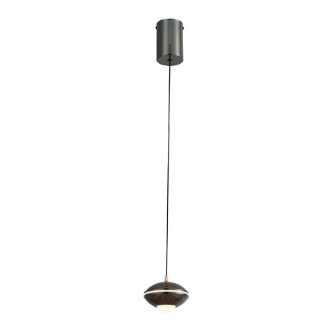 Lustre Pendente Astraled Intercrus Pt-9133 Preto Brilho Led Bivolt Preto Pt-9133
