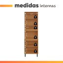 Ver imagem 3 de Armário de Cozinha Paneleiro 4 Portas 2 Nichos Núbia