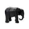 Escultura Elefante Em Poliresina Preto 15x20x9cm - 4