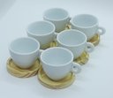 Ver imagem 3 de Kit Jogo 6 Xícaras Café e Chá 150ml C/ Pires Red. Pinus